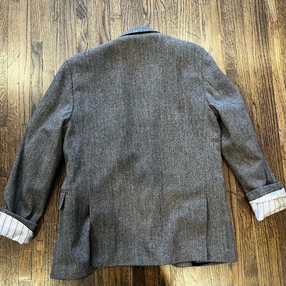 Gap Vintage Menswear Plaid Brown Oversized blazer - Picture 7 of 12